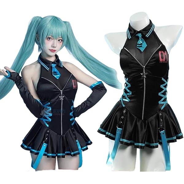 ❤️初音ミク ❤️パンダ風 ❤️コスプレ衣装セット+ウィッグ Amazon.co.jp: [Plazhen] 初音ミク パンダ風 コスプレ衣装セット